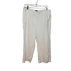 Talbots Linen Pants Size 10 White